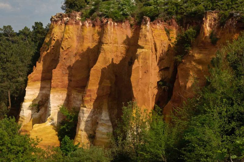 FRAN0038 | 2011, 2011-Frankreich, Carriere d' Ocre Roussillon, EUROPA, Frankreich, Ocker-Felsen, Provence, Region Luberon