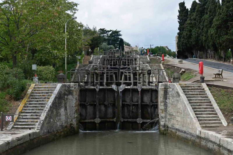 FRAN0059 | 2011, 2011-Frankreich, Canal du Midi, EUROPA, Ecluses de Fonseranes, Frankreich, Languedoc, Region Beziers