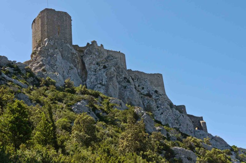 FRAN0144 | 2011, 2011-Frankreich, EUROPA, Frankreich, Katharer-Burgen, Queribus Chateau, Region Perpignan, Roussillon