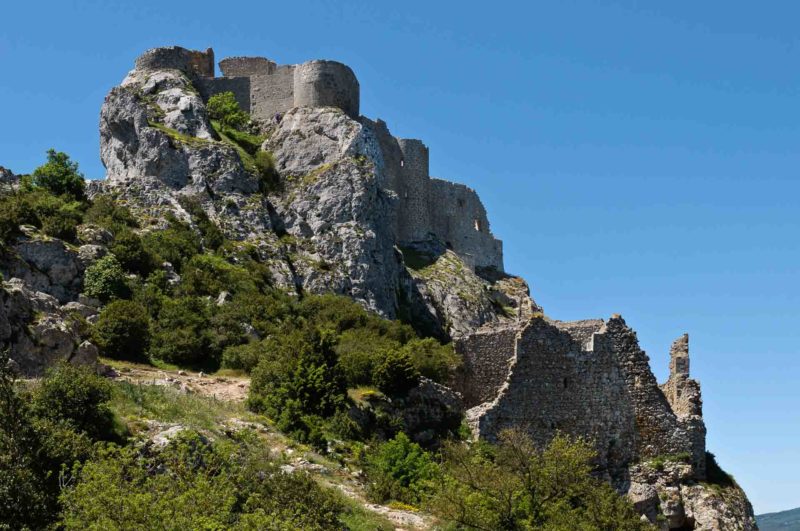 FRAN0146 | 2011, 2011-Frankreich, EUROPA, Frankreich, Katharer-Burgen, Peyrepertuse Chateau, Region Perpignan, Roussillon