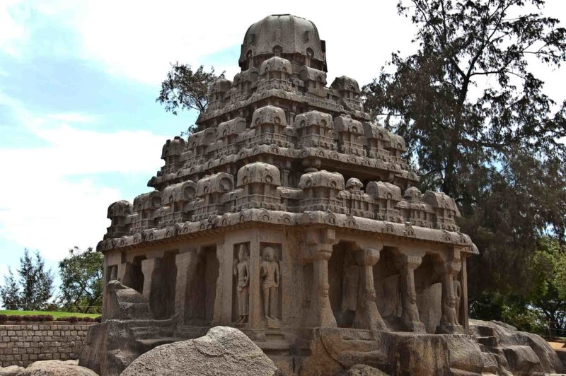 INDI0046 | 2008, 2008-Indien, 5 Rathas, ASIEN, INDIEN, Mahabalipuram, Südindien, Tamil Nadu