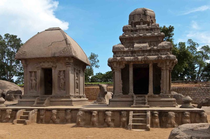 INDI0051 | 2008, 2008-Indien, 5 Rathas, ASIEN, INDIEN, Mahabalipuram, Südindien, Tamil Nadu